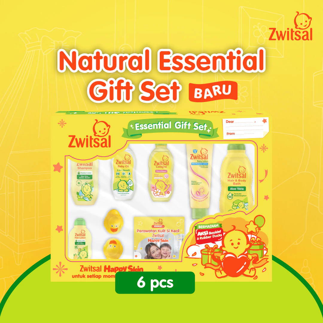 Zwitsal Essential Baby Gift Set Hampers Bayi Zwitsal Natural Paket Perlengkapan Bayi 1 Pc