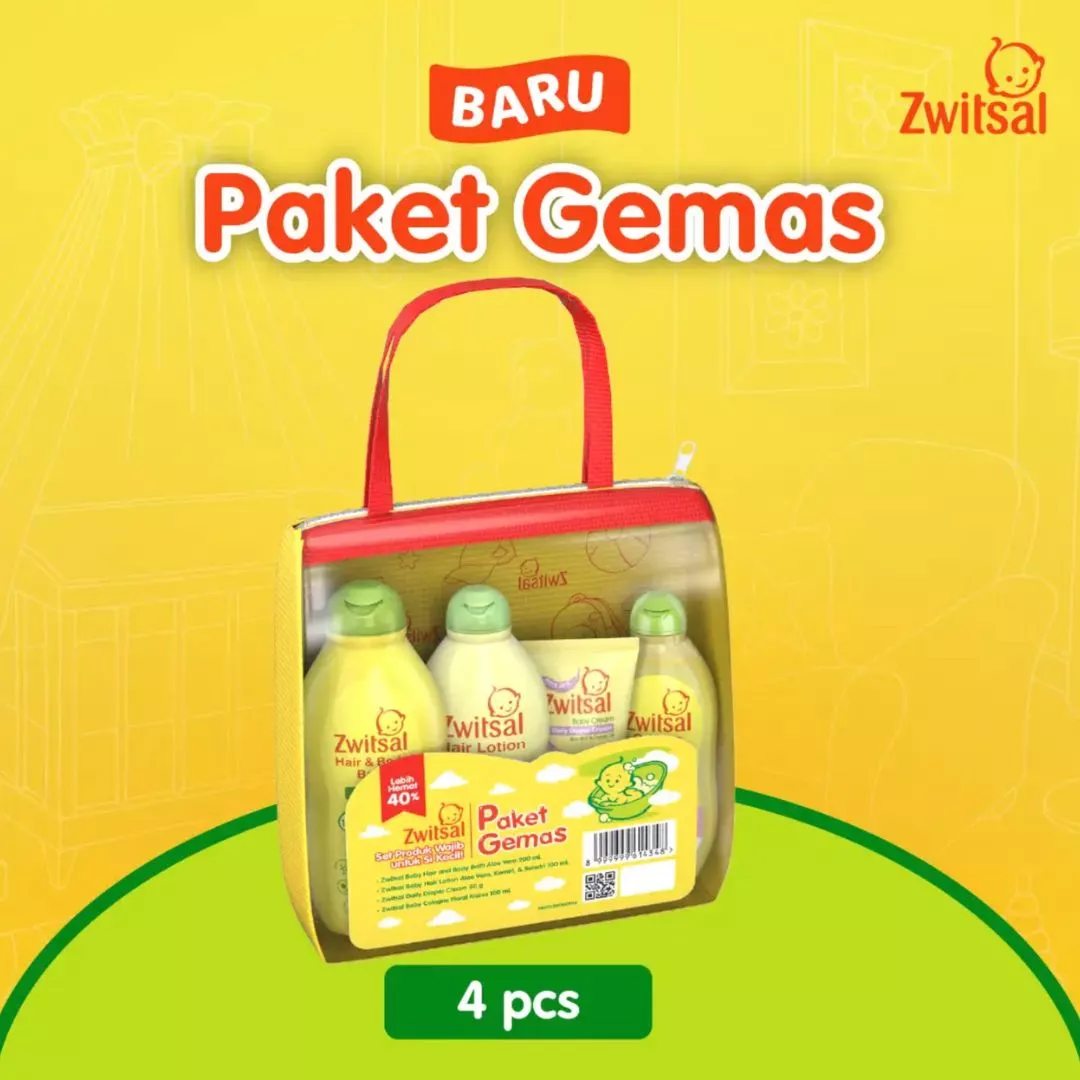 ZWITSAL Paket Gemas Paket Perawatan Kulit Bayi Gratis Pouch