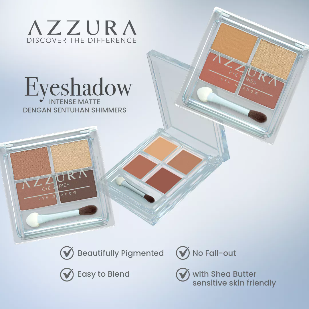 Azzura Luminous Glaze Eyeshadow Palette 6G